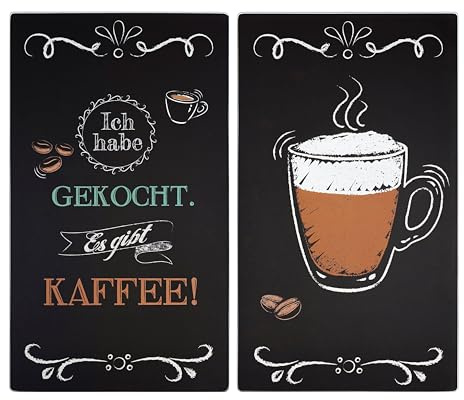 Weltbild Herdabdeckplatten Coffeetime 2er-Set