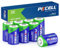 PKCELL CR2 Batteries, 3V 850mAh Lithium Battery, for Sensors, Photo Flash, Camera, Torch, 8 Packs