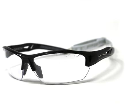 FAT PIPE Floorball & Unihockey Schutzbrille Eagle Eye JUNIOR IFF Zertifikat für geprüfte Qualität, (Schwarz Grau)