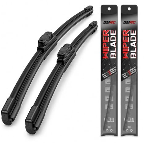 OMAC Scheibenwischer Set für Nissan Xterra 2005-2015 2 Stück | Flachbalkenwischer Ganzjahres, Streifenfrei & Geräuschlos, Einfache Montage