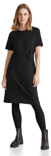 Street One Damen Festliches Jersey Kleid Schwarz 42
