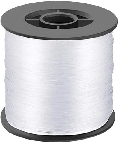 DAJISI Clear Fishing Line, 200M Monofilament Fishing Line 0.8mm 40lb Invisible Nylon Wire Corrosion Protection Fishing Wire for Saltwater Freshwater Fishing Garland Balloon