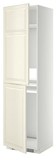 METOD Hochschrank für Kühl-/Gefrierschrank, 60x60x220 cm, Weiß/Bodbyn Offwhite