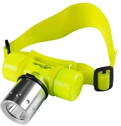 Luz bajo el agua, faro de buceo, luz LED para esnórquel, impermeable con correa ajustable, equipo bajo el agua para espeleología, esnórquel, pesca submarina
