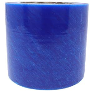 gws Oberflächenschutzfolie, Selbstklebend PE, 4 Wochen Rückstandsfrei, Für Innen- und Außenanwendungen, Beständig gegen Wasser, Chemische Einflüsse, UV-beständig (blau, 100 m x 100 mm)