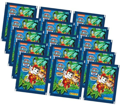 Panini Paw Patrol Sticker Serie 10 - Jungle Pups Sammelsticker (2024) - Auswahl (15 Tüten)