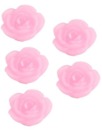 Parliky 15pièces Bougies Flottantes Forme De Rose De Bougies Paraffine Pour Décoration De Mariage Et Événements Spéciaux