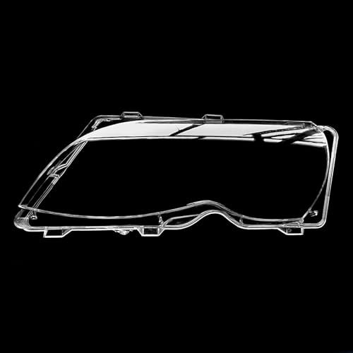 ALaaaaL Coche Faro Lente Cubierta para BMW 3 Series E46 e46 318I 320I 325I 2002-2004,Cubierta De Faro Delantero De Coche Transparente Lente De Cristal Faros Pantalla