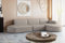 Kaiser Möbel - Sofa L Form - Ecksofa Cord - 296 cm lang, 165 cm breit - Wohnzimmer Couch Extra Groß, Bequemer Sitz mit gewellten Federn und HR Schaum - Modena Sofa Hellbraun - Ottomane Rechts