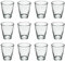 Eidoct 12 Glass Glasses Set, Shot Glass 30ml, Shot Glass with Heavy Base for Cocktail, Whisky, Tequila, Vodka, Spirits, Liquor.