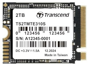 Transcend 2TB MTE310 NVMe 2230 SSD, Up to 5,000MB/s, PCIe Gen4 M.2 2230 Internal SSD, for Steam Deck, ROG Ally, Surface Pro, Legion Go, Ultrabook, Gaming Devices, SLC Cache with HMB, Single-Sided