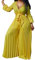 Jumpsuit Damen Elegant, Overall Sommer Hosenanzug, Lang Romper Playsuit Kostüm, Einteiler Outfit Frauen Komplett, Weites Bein Hosenanzug Damen Festlich Mit Ärmeln Casual Sommer Jumpsuit Damen Luftig