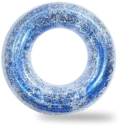 70/90cm Schwimmring mit Glitzer für Kinder Erwachsene Teenagern,Pool Ring Schwimmreifen Aufblasbar Ring,Aufblasbar Schwimmen Rings für Mädchen Jungen Schwimmbad Wasser Outdoor Spielzeug Party Zubehör