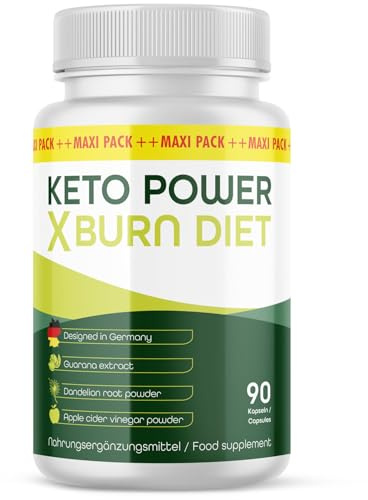 Keto Power X Burn Diet Kapseln | Ideal begleitend für dein Ziel | in der großen Maxi-Dose | Inhalt 90 Kapseln