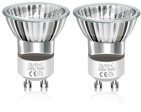 Caldarax Mini MR11 GU10 35W Lavalampe Glühbirne Dimmbar 230V, 420LM Warmweiß 2800K, 35mm Durchmesser, Reflektorlampe für Lavalampen, Kerzenwärmer Lampe, Einbauleuchten, Spotbeleuchtung, 2 Stück
