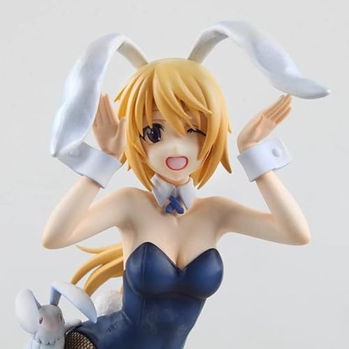 NFsgVCGJ Anime-Figur für Mädchen ?ltima edici?n de lujo de anime Four-Leaf is Unlimited Stratos Charles Dunois Figura de acci?n sexy Estatua Adornos Charlotte Dunois Rabbit Girl Modelo Mu?eca de