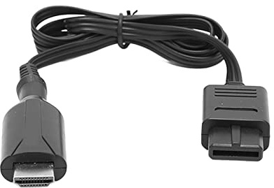 Cosiki Cable Adaptador de Interfaz Multimedia HD, Convertidor Plug and Play de 3 Modos de Visualización para N64//, Revive Juegos Antiguos en TV/Monitor