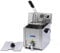 Friteuse 8 L 1 Panier avec robinet Friteuse - 1,5 KG Frites - Professionnelle - Inox - Friteuse 8 litres
