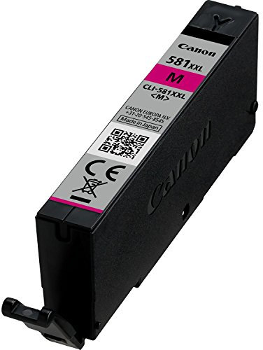 Canon Tintentank CLI-581 XXL - M Magenta, sehr hohe Reichweite 11,7 ml für PIXMA Tintenstrahldrucker ORIGINAL 1996C001