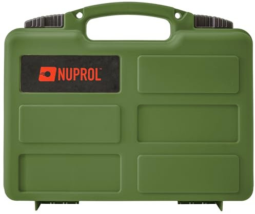 Nuprol Kleines Pistolenholster Hartschale 31cm x 21cm olivgrün; Eierbox Schaumstoff