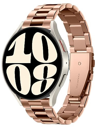 Spigen Modern Fit Armband Kompatibel mit Galaxy Watch 7 40mm/44mm (2024) | FE (2024) | 6/6 Classic | 5/5 Pro | 4/4 Classic | 3 | Active und alle 20mm Smartwatches - Rosegold