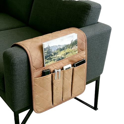 BEISIJIA Organizador de reposabrazos para sofá,Bolsa de Almacenamiento para, Silla, Soporte para Control Remoto de TV,sillones,Organizador para teléfono Celular, Libros, revistas