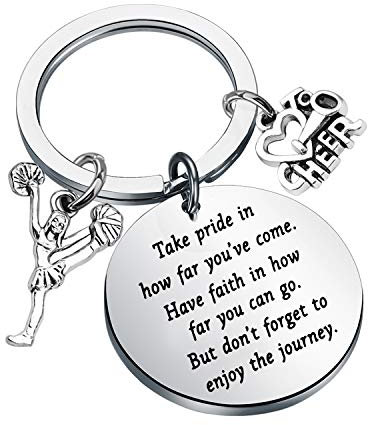 ENSIANTH Cheer Keychains Cheerleading Gifts Cheerleader Coaches