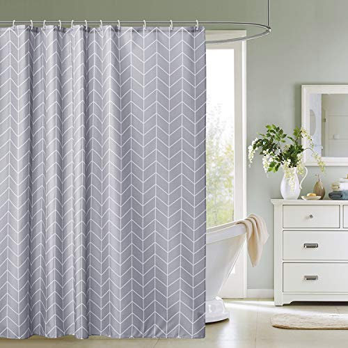 WedDecor Douche Rideaux - Classique Flèches Gris, 180x180cm