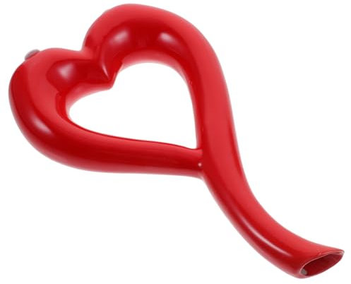 BESPORTBLE Blumensockel Kreative Einfache Herzförmige Desktop- für zu Hause Wohnzimmer Büro Fenster Ornament 1Pc (Rot)