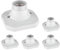 ledscom.de 5 Stück Deckenleuchte/Lampenfassung ELEKTRA, weiß, 1x E27 max. 60W