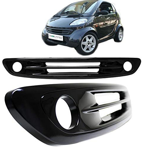 DM Autoteile 23295 Smart Fortwo City Coupe 450 Kühlergitter ABS Schwarz Lackiert mit Löcher kompatibel für NSW Bj. 08/98-04/02