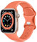 Epova Armband Kompatibel mit Apple Watch Armband 38mm 40mm 41mm 42mm, Weiches Silikon Ersatz Armband Kompatibel mit iWatch SE Series 10 9 8 7 6 5 4 3 2 1, Koralle
