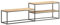 vidaXL Meuble TV Armoire Basse Centre de Divertissement Meuble Stéréo Salon Salle de Séjour Maison Intérieur 180x30x50 cm Bois de Manguier Brut