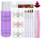 SPTHTHHPY Set Pulver und 120ml Acryl-Nagelflüssigkeit,Klar, Pink, Weiß, Keine UV-Lampe erforderlich, geeignet für Anfänger und Nagelexperten