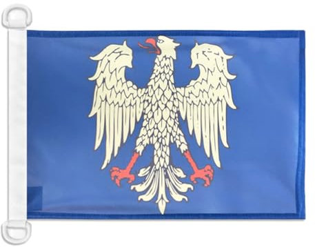 AZ FLAG Bandiera Navale Friuli-Venezia Giulia 45x30cm - Bandiera Maritima Friulana - Regione Italia 30 x 45 cm speciale Nautismo, Padiglione Nautico