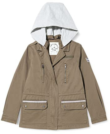 IKKS JUNIOR Jungen Kaki en Coton À Capuche Avec Fermeture Éclair Xu42042.56 Parka, mit Kapuze, 4 Jahre