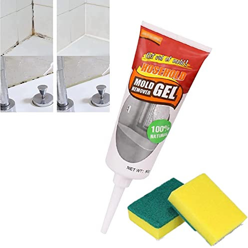 Household Mold Magic Remover Gel,Silicone Ceramic Tile Pool Wall Mildew Stain Cleaner, Deep Down Clean for Home Kitchen Sinks Bathroom Showers Tiles (1 pack)