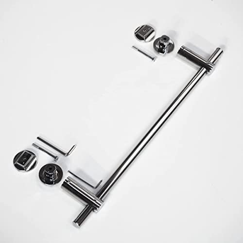 WITEN&NOCK Handtuchstange gerade für Design-Badheizkörper Ovalrohren Handtuchhalter Heizungszubehör Länge 460 mm Chrom auswählbar