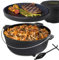 Nativo Dutch Oven Campingtopf Gusseisen Campingkocher mit Beinen Wendedeckel 6QT