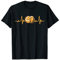 Volleyball und Bier Herzschlag Volleyballer Lustig T-Shirt