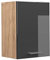 Vicco Hängeschrank R-Line, hängender Küchenschrank, Anthrazit Hochglanz/Goldkraft Eiche, 45 cm