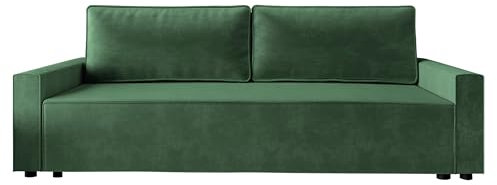 Mirjan24 Schlafsofa Gizeno Cord, Freistehendes Sofa/Couch mit Bettkasten und Schlaffunktion, Bettsofa, 3 Sitzer Polstersofa, Sofagarnitur, Farbauswahl (Ontario 35)