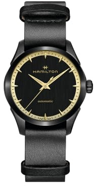 Hamilton Jazzmaster Automatikuhr, schwarzes Zifferblatt, Unisex, H32255730, Modern