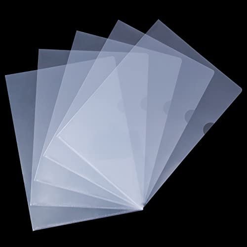 COSHEHKG 24 Stück Klarsichthüllen A4 Prospekt-Hüllen, 200my Klarsichtfolien Extra Stark Register für Ordner A4 Glasklar Aktenhülle für Papier & Dokumente