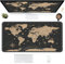 Tapis de bureau, carte du monde de navigation - Tapis de souris de jeu étendu pour le travail et les jeux - Base antidérapante en caoutchouc - Grand tapis de souris avec bords cousus - 80 x 40 cm