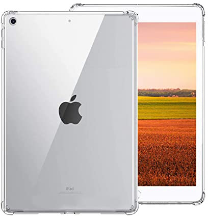Zcooooool Custodia per iPad 9/8/7 (10,2 pollici, 2021/2020/2019, 9th / 8th/7th Gen) Copertura degli angoli rinforzati per iPad 10.2 Soft TPU per iPad Custodia