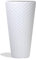 IMJ-Global Vaso per Fiori piante Tondo Matuba Slim Decorativo in Plastica Alto 55 cm da interno esterno Ø30x30 cm Tondo Bianco Design Moderno 23 Litri