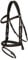 LeMieux Arika Flash Bridle - Lightly Padded Anatomical Noseband - Soft Supple Oiled Leather - Brown/Silver - Cob
