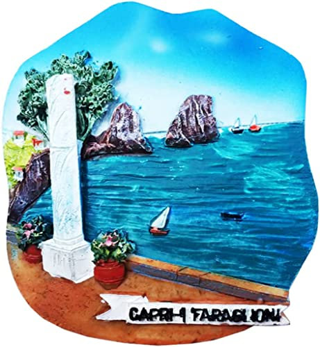 Kühlschrankmagnet Insel Capri Neapel Italien Kühlschrankmagnet Dekoration Magnet Aufkleber Souvenir Harz Handwerk