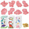 58 Pezzi Stampi Biscotti Dinosauri Stampo 3D Dinosauro Stampini Biscotti Formine per Biscotti Formine Biscotti Stampo di Dinosauro per la Festa di Compleanno DIY Baking Decorazione Torta Decorazione